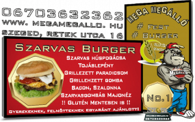 Fest szarvas burger