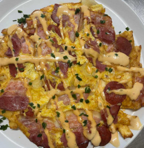  Zemiakovo-slaninová frittata