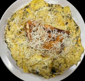 Lososová frittata