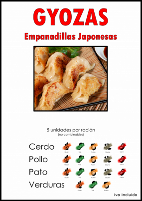 Gyoza de Carne y Cerdo ( 5 uds.)