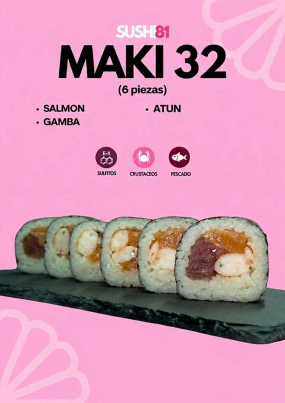 MAKI 32 ( 6 PIEZAS)
