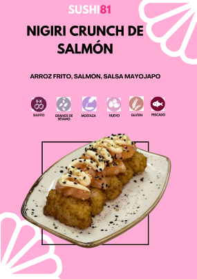 NIGIRI CRUNCH SALMON