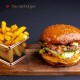 Bacons burger + pomfrit + piće po izboru