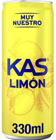 KAS Limón Refresco con gas sabor Limón Lata 330ml