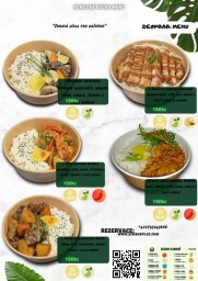 Korejské bistro menu