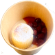 Hausgemachter White Lava Muffin