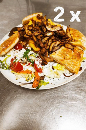 2 személyes gyros tál