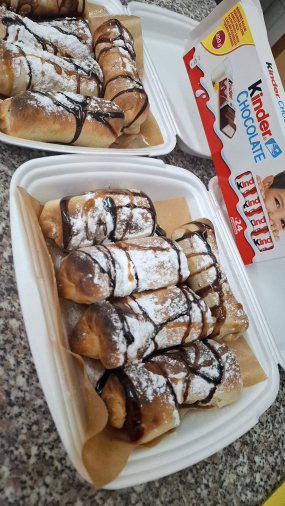 Plnené štangle kinder