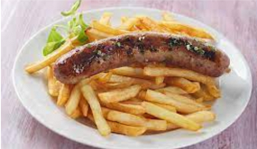 Frite + saucisse + boisson