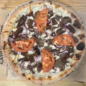 Kebab pizza