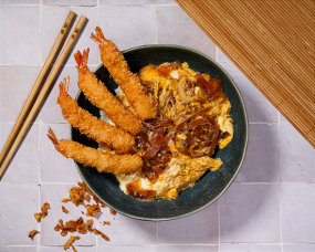 Donburi tempura (crevette panée)