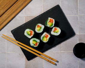 Spring saumon cru/avocat/menthe (6 pièces)