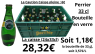 PERRIER 33 cl CAISSE (24x33cl) BOUTEILLE EN VERRE CONSIGNÉE 