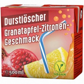 Durstlöscher Granatapfel-Zitrone