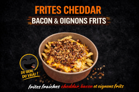 Fites Cheddar bacon oignons frits