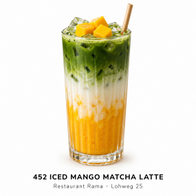 452 Iced Mango Matcha Latte