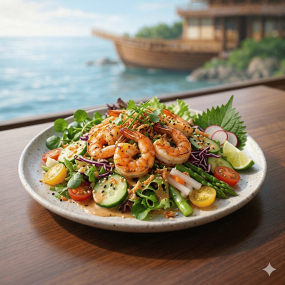 Salade Kikara (Crevettes)