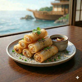 Entrée : Nems crevette par 4