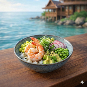 Poke Bowl : Crevette