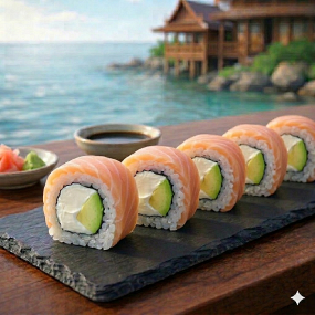 Saumon Rolls Saumon cuit/Avocat