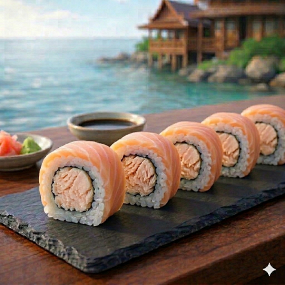 Saumon Rolls Saumon cuit