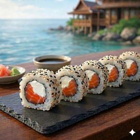 California Saumon fumé/Cheese