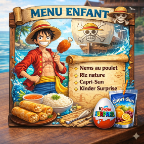 Menu enfant coté Jap : Nems Poulet