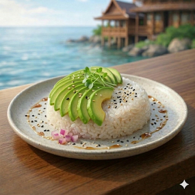 Sticky rice Avocat