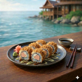 Crispy Roll Saumon cuit/Cheese