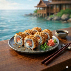 Crispy Roll Saumon fumé/Cheese