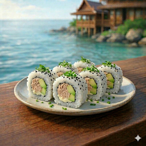 White Maki Thon cuit/Mayo/Avocat