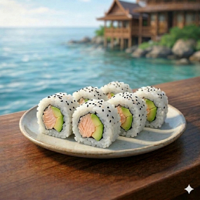 White Maki Saumon cuit/Avocat