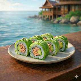 Green Maki Saumon cuit/Avocat