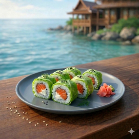 Green Maki Saumon/Cheese