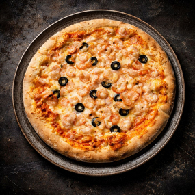 PIZZA CU CREVEȚI