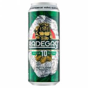 RADEGAST Rázná 10° pivo 500 ml plech
