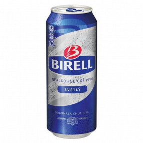 BIRELL Světlý nealkoholické pivo 500 ml plech