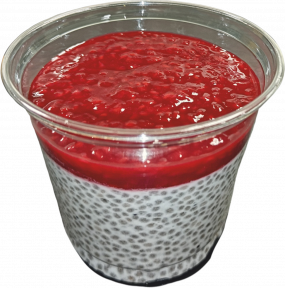 Chia pudink s malinama