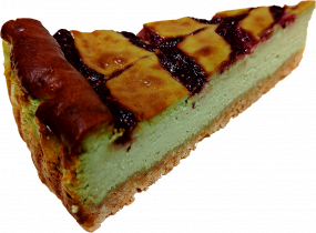 Pistáciový cheese cake