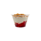 Yaourt grec coulis de fraise et spéculoos