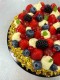 Pistache, fruits rouges
