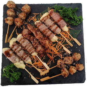 PLANCHE MIX YAKITORI 12PCS + Riz Vinaigre