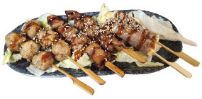 PLANCHE MIX YAKITORI 6PCS + Riz Vinaigre