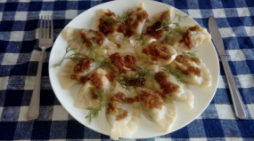 Pierogi z soczewicą i boczkiem 15 szt.