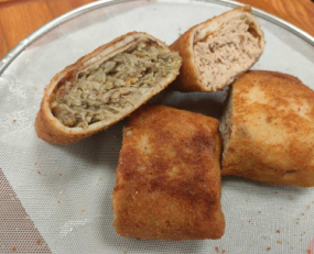 Barszcz z krokietem z mięsem