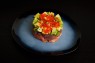 TARTARE THON SAUMON AVOCAT, TOBIKO