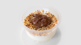 FROMAGE BLANC ECLATS DE NOISETTE ET SA PATE DE NOISETTE BIO DU PIEMONT