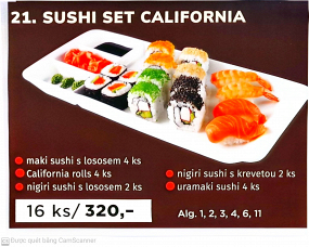 21. Sushi set California 16 ks