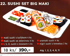 22. Sushi set big maki  18ks