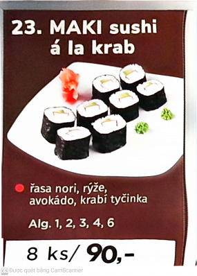23. Maki sushi á la krab 8ks